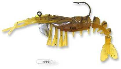 Egret Vudu Rattler Shrimp 3 1/2In 2Pk Rootbeer Model: E-VS35R-14-07