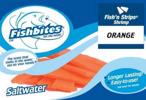 Fishbites N Strips Shrimp Orange Long Lastin
