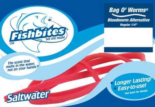 Fishbites Bag O Worm 1/4In Bloodworm Red