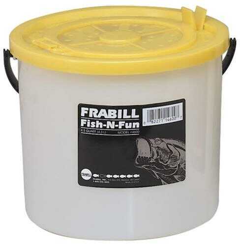 Frabill Fish-N-Fun Bait Bucket 4.5Qt W/Removable Lid Model: 4602
