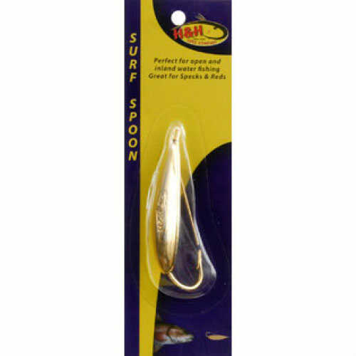 H&H Surf Spoon-Weedless 1/4 Gold Md#: HHSS14-02