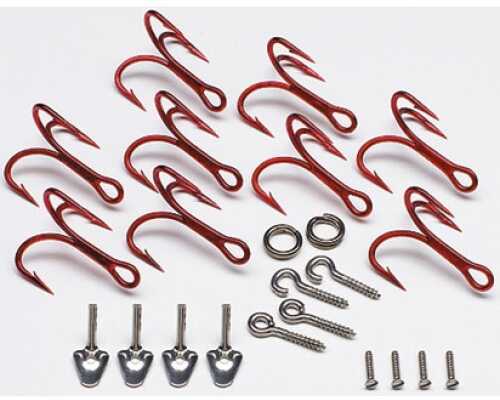 L&S Mirrolure Red Hook Kit Red Replacement Hooks