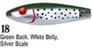 L&S Mirrolure Spotted Trout 1/2Oz 3 3/8In Green Back/Silv