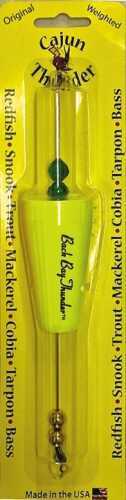 Back Bay Thunder Weighted Float 2 1/2In Cone Popper Yellow 1Pk