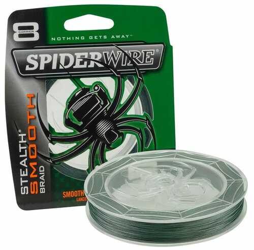 Spider Stealth Smooth Braid Green 200yds - 20lb / 8lb Diameter Model: Scsm20g-200