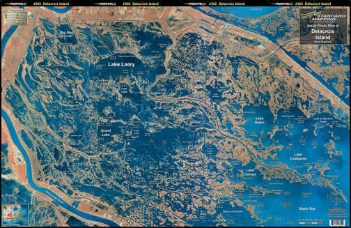 Standard Laminated Map Delacroix Island Md#: M002