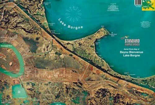 Standard Laminated Map Bayou Bienvenue