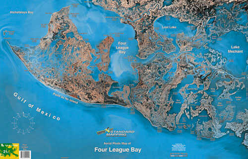 Standard Laminated Map Four League Bay Md#: M021