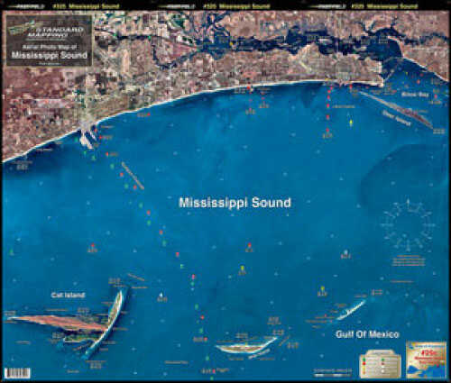 Standard Laminated Map Biloxi Miss Sound Md#: M025