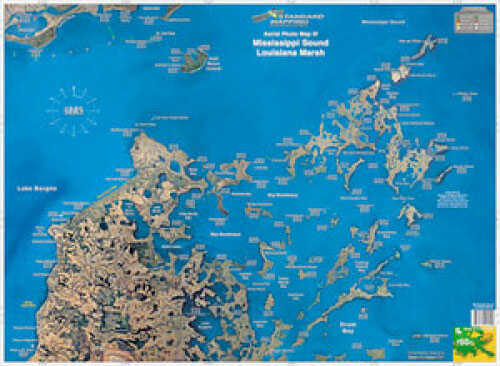 Standard Laminated Map La Marsh/Bayou Biloxi Md#: M050