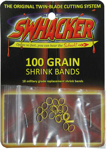 Swhacker Replacement Bands 3-blade 100 Grains 1.5in 18/pk Model: Swh00229