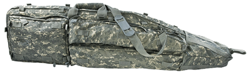 NCSTAR Drag Bag 45" Rifle Case Nylon Gray Digital Includes Backpack Shoulder Straps CVDB2912D