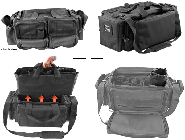 NCSTAR Vism, Large Range Bag, Black, Nylon CVERB29