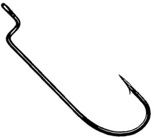 Owner Worm Hook-Black Chrome Offset 8Pk 1/0 Md#: 5101111