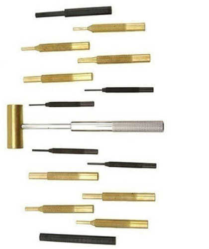 Promag Hammer & Punch Set 14 Punches - Steel Handled Brass Polymer Housed In a Sturdy