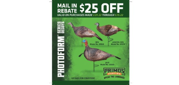 Image for news headline - Primos Photoform Series Rebate