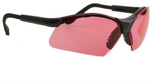 Revelation Shooting Glasses Vermillion Lenses Angle & Temple Length adjustments - Wraparound Coverage Side-Shield