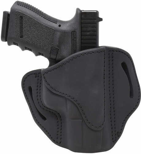 1791 BH2.1 Belt Holster Right Hand Black Leather Fits 1911 Officer with Rail / for Glock 19x 23 25 26 27 28 29 30