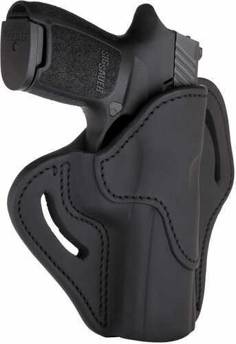 1791 Belt Holster 2.4 Right Hand Stealth Black Leather Fits XDMc and Mod 4" BH2.4-SBL-R