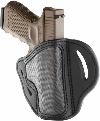 1791 BH2.1 Belt Holster Right Hand Carbon Fiber Black Fits 1911 Officer with Rail / for Glock 19x 23 25 26 27 28