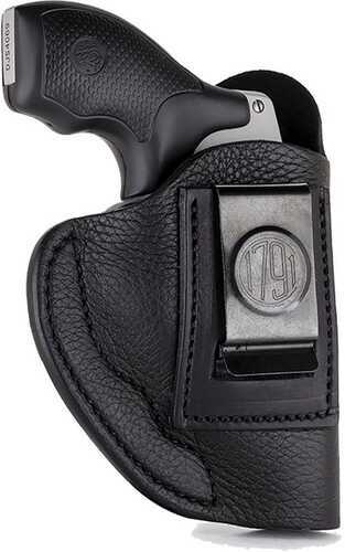 1791 Smooth Concealment Inside Waistband Holster Size 6 Matte Finish Leather Construction Black Right Hand SCH-6-NSB-R