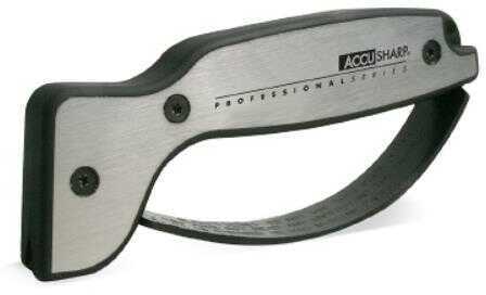 Accusharp 040C Pro Knife & Tool Sharpener Fixed Diamond Tungsten Carbide Black/Silver Aluminum/Overmolded Rubb