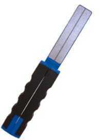 AccuSharp Knife Sharpener Diamond Paddle Folding Handle Black & Blue Plastic 051C