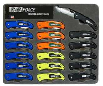 AccuSharp Paraforce Knife Set 18pc Display Unit Includes aVariety of Color Knives 801LBKS