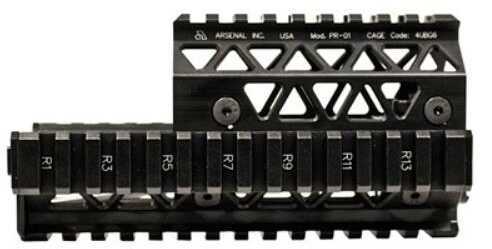 Arsenal Inc. PR-01 Precision Picatinny Quad Rail Handguard System Black Finish 14 Rails On Bottom and Sides 9 T