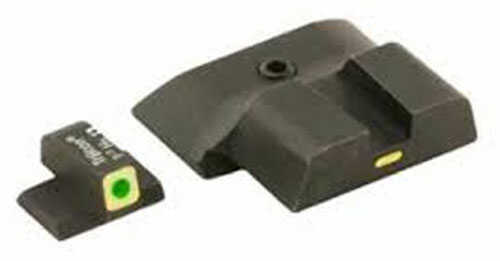 AmeriGlo Classic 3 Dot Complete Set Tritium Night Sight For Glock 42 and 43 Front/Rear Green/Yellow with White Outline G