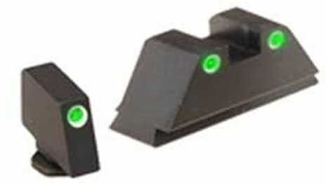 AMERIGLO Tritium Classic Set Green/Green Fits S&W Shield
