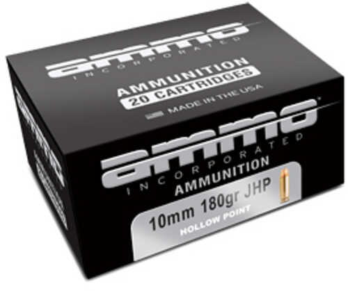 Ammo Inc Signature Defense 10MM 180 Grain Jacketed Hollow Point Bullet 20 Round Box 10180JHP-A20