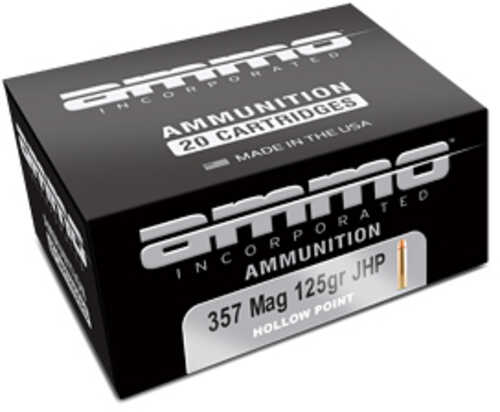 Ammo Inc Signature Defense 357 Magnum 125 Grain Jacketed Hollow Point Bullet 20 Round Box 357125JHP-A20