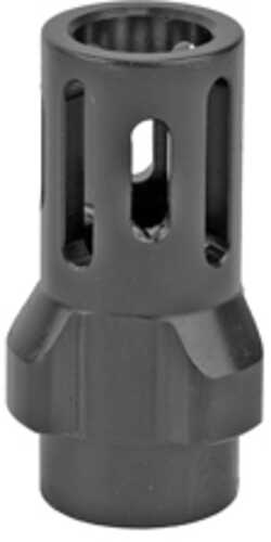 Angstadt Arms AA093LHB36 Flash Hider Black Hardcoat Anodized Steel With 1/2"-36 tpi Threads 1.42" OAL For 9mm Luger