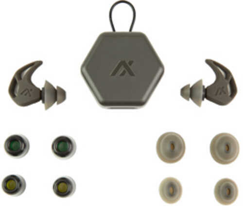 AXIL X20 Earplugs Black Includes (3) Silicon Tips (2) Foam Tips and Pocket Carry Case X20-Black