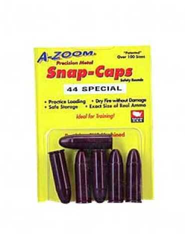 A-Zoom Precision Metal Snap Caps 44 Special, 6 Per Pack For Safety Training, Function Testing Or safely decocking withou
