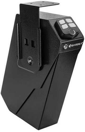 Barska Pistol Safe 3"x13.5"x7.5" Backup Keys and Mounting Hardware Black Biometric CA DOJ Approved AX13092