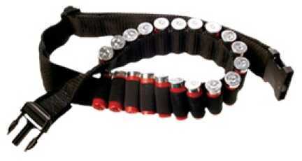 Bulldog WABS Ammo Belt Adjustable 20 Shotgun Shotshells Nylon Black