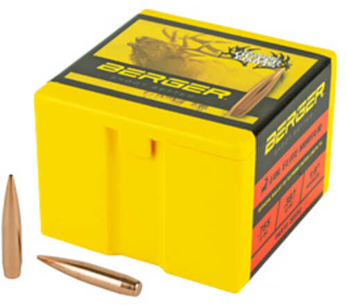 Berger 7mm 195 Grain Hybrid Elite Hunting Hollow Point Boat Tail Reloading Bullets, 100 Per Box Md: 28550