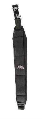 Comfort Stretch Rifle Sling With Swivels - Black Uncle Mikes QD Sewn-In Designed To Be Shock Absorber For You