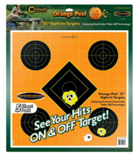 Caldwell Sight-In Target 12" Orange/Black 5-Pack 1166104