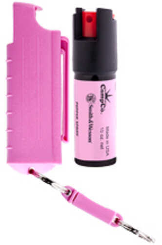 Caliber Gourmet Smith and Wesson Pepper Spray 0.5oz Plastic Case Slide to Side Type Safety Pink SWP-1403P