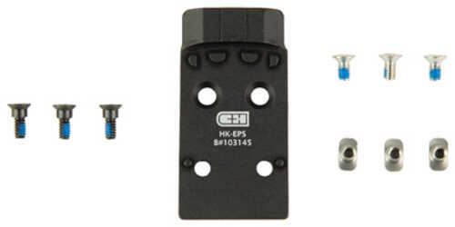 C&H Precision Optic Mounting Plate Fits HK VP9 Holosun EPS/EPS Carry/SCS Carry Anodized Finish Black HK-EPS