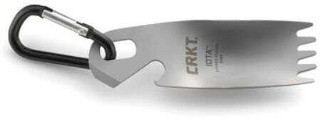 Columbia River Knife & Tool Iota Multi-Tool 3.2" 2CR13/Gray Spoon Fork Can/Bottle Opener Stainless Steel 9085