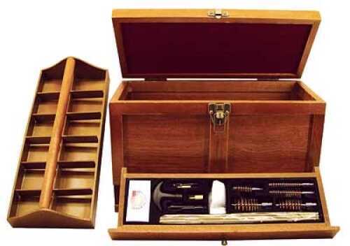 Gunmaster Wood Toolbox 17 Piece Universal Gun Cleaning Kit