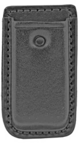 Don Hume Clip On Magazine Pouch Fits Single Stack Magazines Black Leather D739055