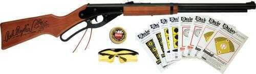 Daisy Red Ryder Fun Kit BB 350 Feet Per Second 10.75" Barrel Black Color Wood Stock 650Rd Capacity 994938-933