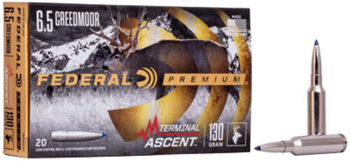 6.5 Creedmoor 130 Grain Jacketed Soft Point 20 Rounds Federal Ammunition