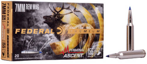 Federal Premium 7MM Remington Magnum 155 Grain Terminal Ascent 20 Round Box P7RTA1