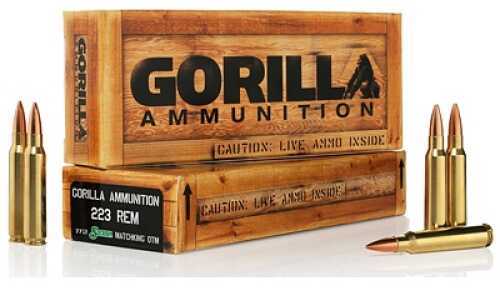 223 Rem 77 Grain Sierra Match King 20 Rounds Gorilla Ammunition Remington